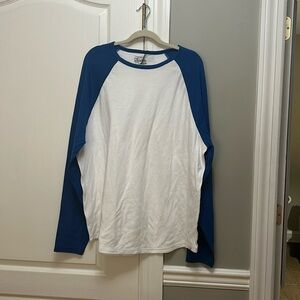 NWT Lucky Brand Washed Cotton Raglan Baseball Tee Size XXL